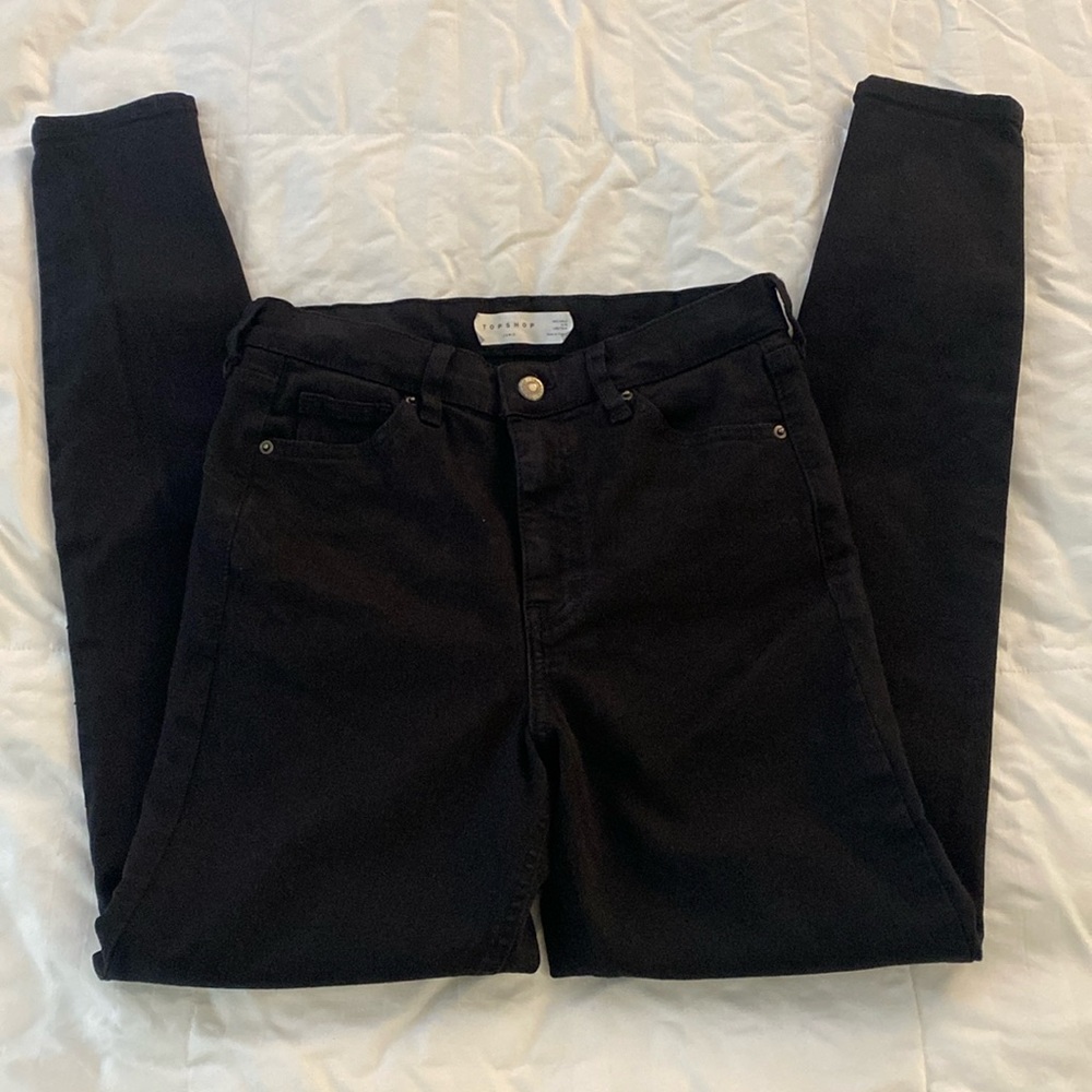 Topshop black skinny jeans size 27